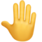 Raised Back of Hand emoji on Apple